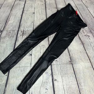 Spanx Faux Leather Moto Leggings